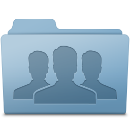Group Folder Blue Icon 256x256 png